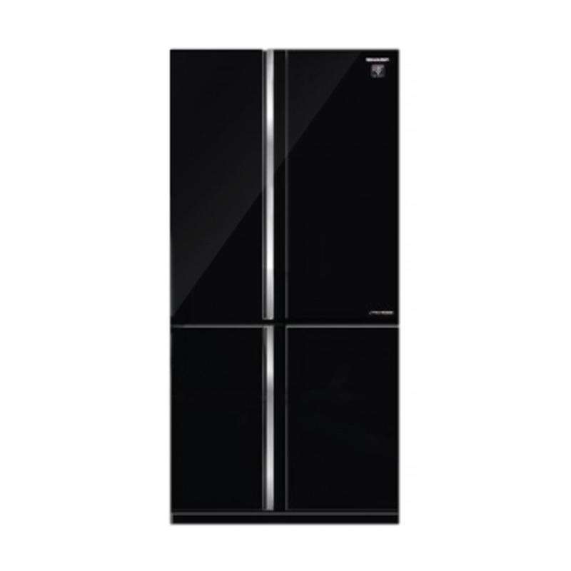 Promo SHARP Refrigerator 4 Doors Black SJIF91PGBK FREE ONGKIR (JABODETABEK) Diskon 28 di