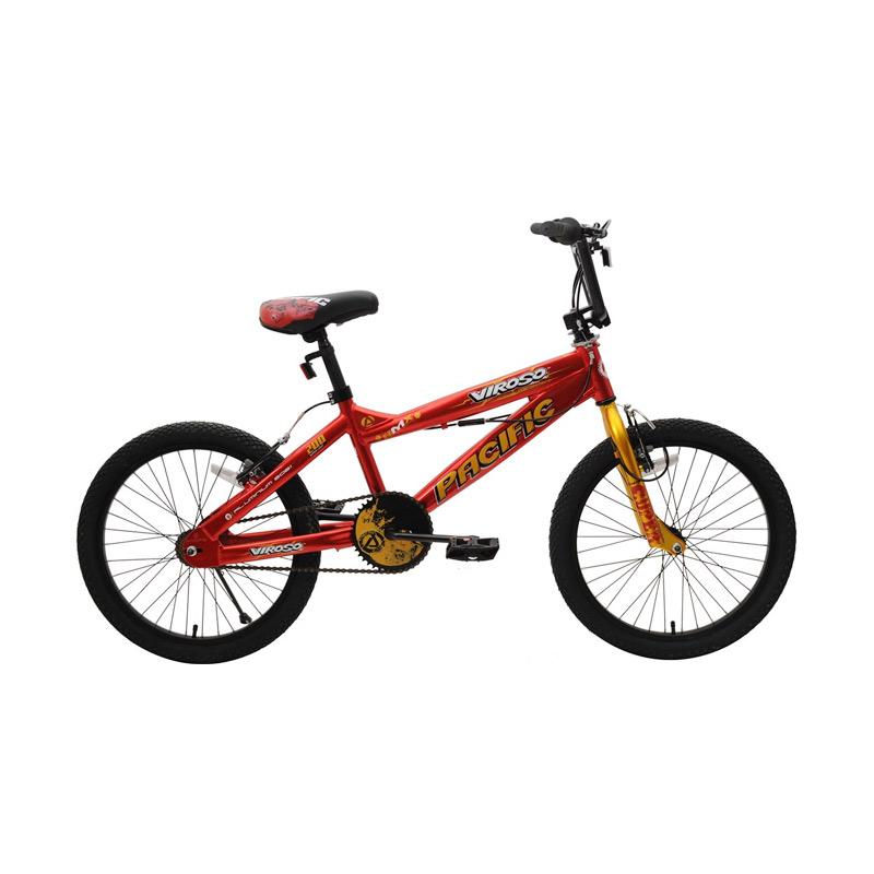Jual Pacific  Viroso 200 Sepeda  BMX  Red yellow 20  Inch  