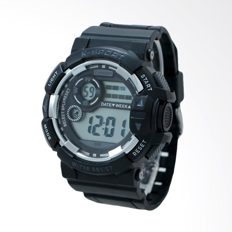 Jual CARDIFF Jam Tangan Pria - Black [LCD C 306] Online 