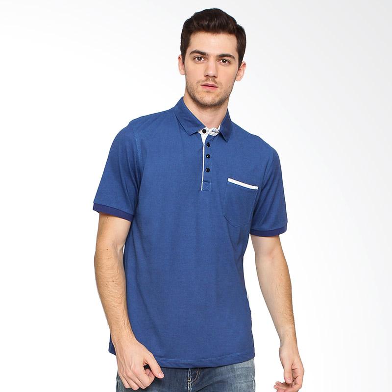 Jual Arnett Kantong Tempel Polo Shirt Fashion Pria - Blue