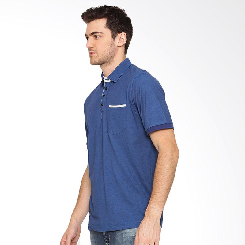 Jual Arnett Kantong Tempel Polo Shirt Fashion Pria - Blue