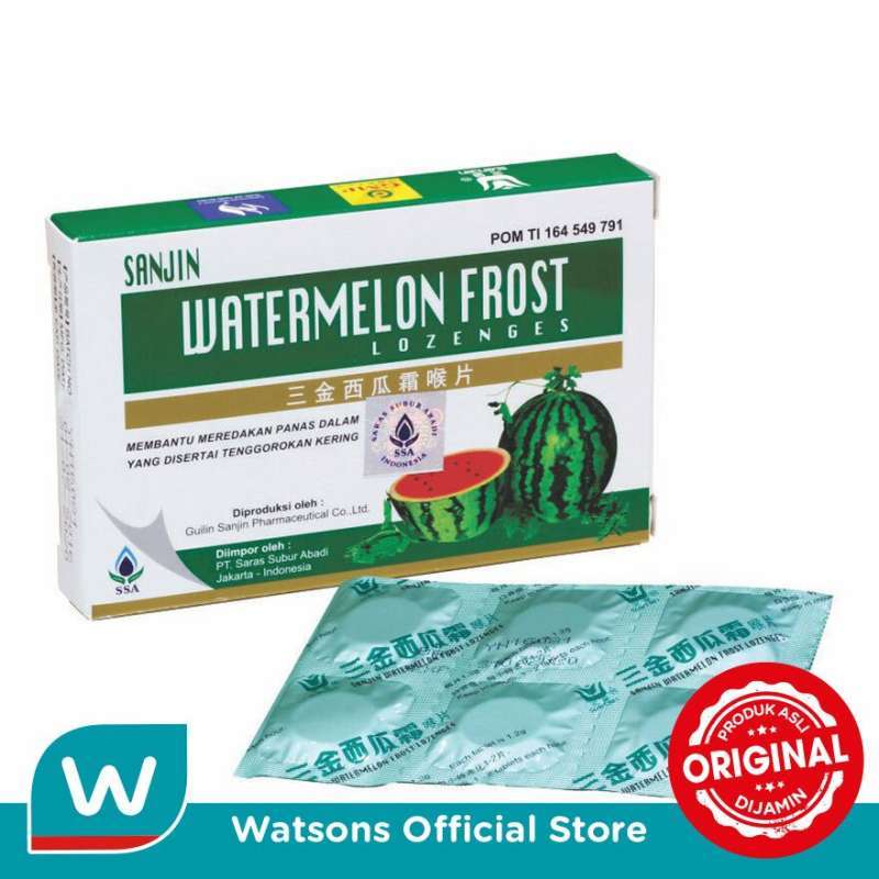 Jual Chinese Medicine Watermelon Frost Lozenges 12 Tablet Di Seller