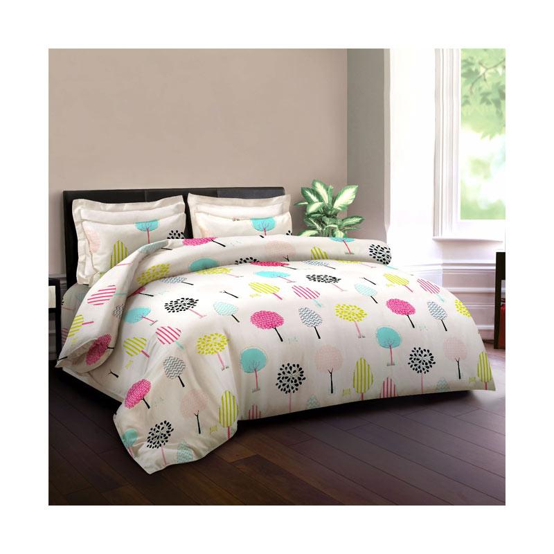 Jual King Rabbit Motif Milleg Tree Bed Cover Putih di Seller King