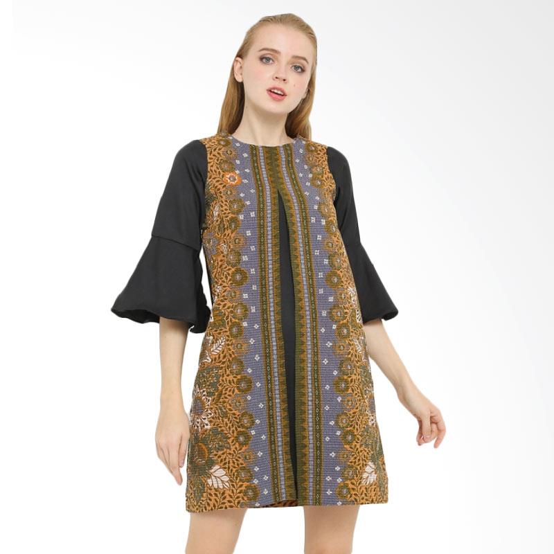 Jual Anakara Cardi Flora Sorta Dress Wanita - Hitam Online
