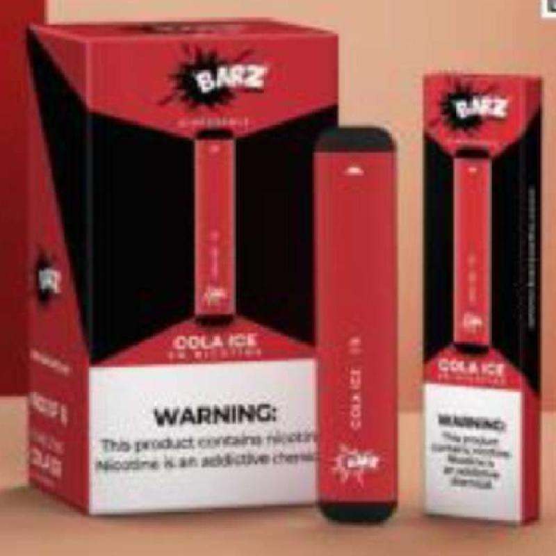 Jual One Box of 10 Barz Disposable Vape Cola Ice Sekali Pakai di Seller Barz N Salts