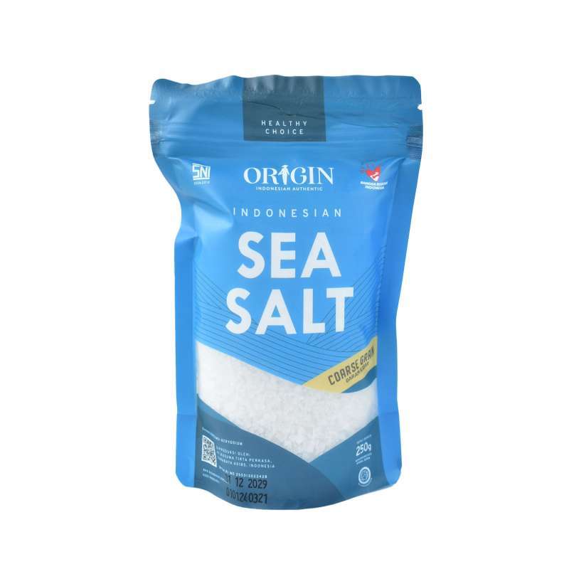 Promo Origin Indonesian Sea Salt Coarse Grain 250 Gr Diskon 8 di