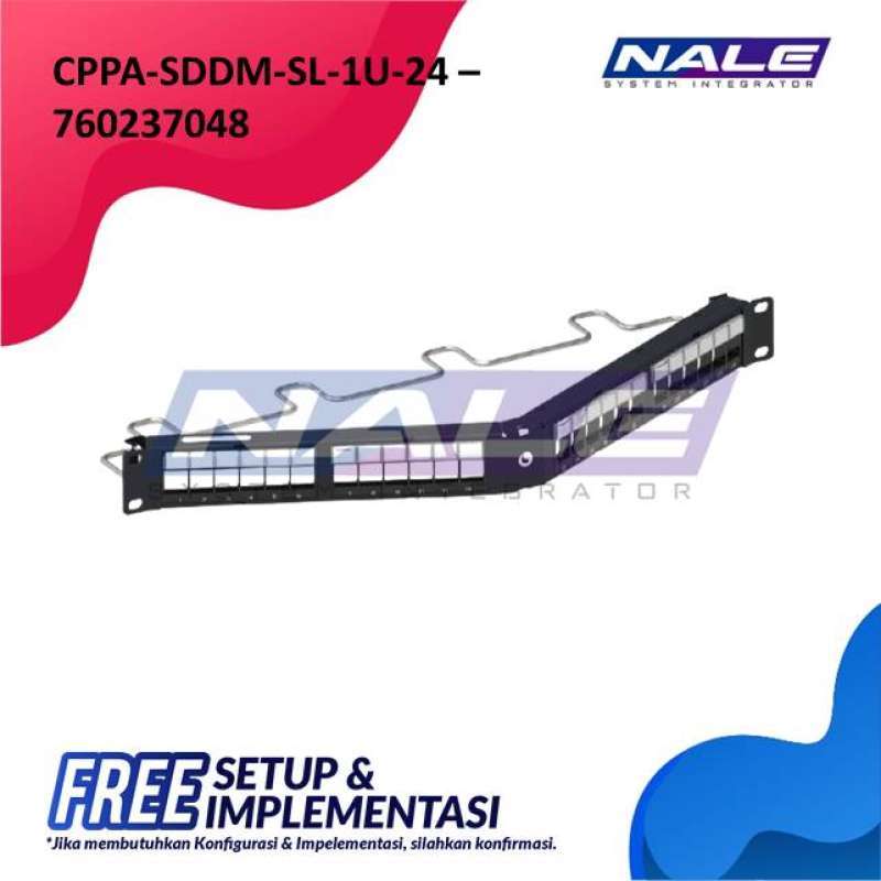 Jual Commscope Angled Discrete Distribution Module Panel STP 1U 24 Port