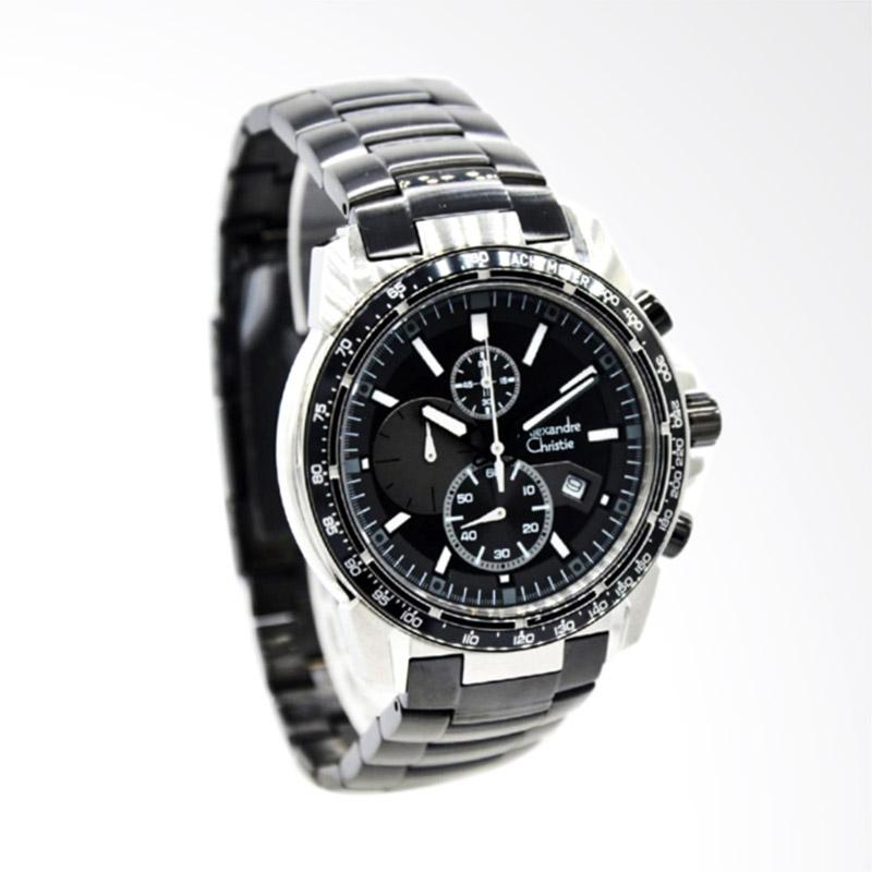 Jual Alexandre Christie Jam Tangan Pria - Silver Black 