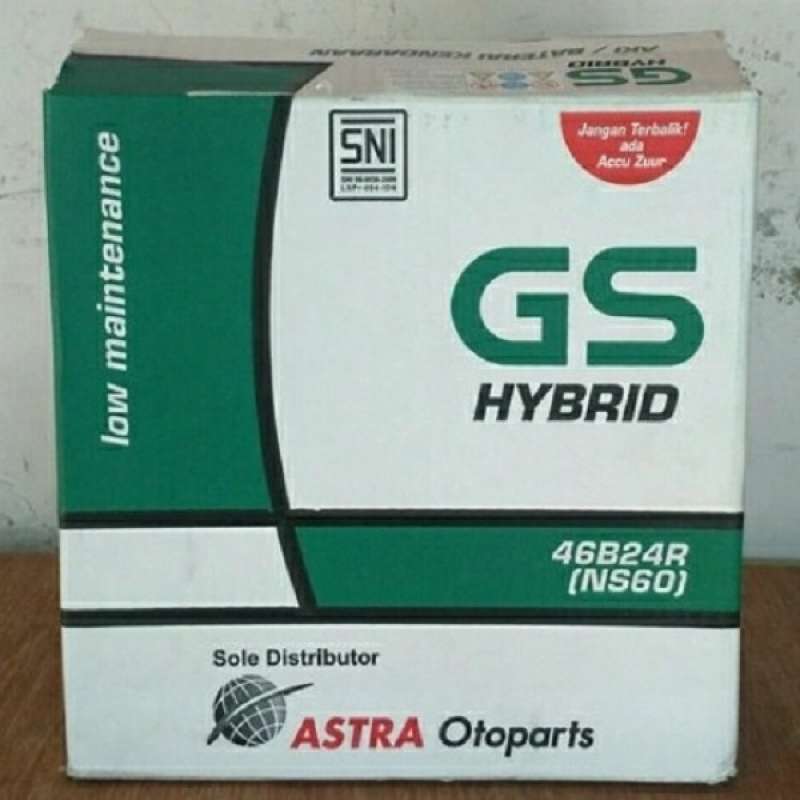 Jual Aki mobil Daihatsu Terios, Xenia, Luxio GS astra NS60 hybrid aki