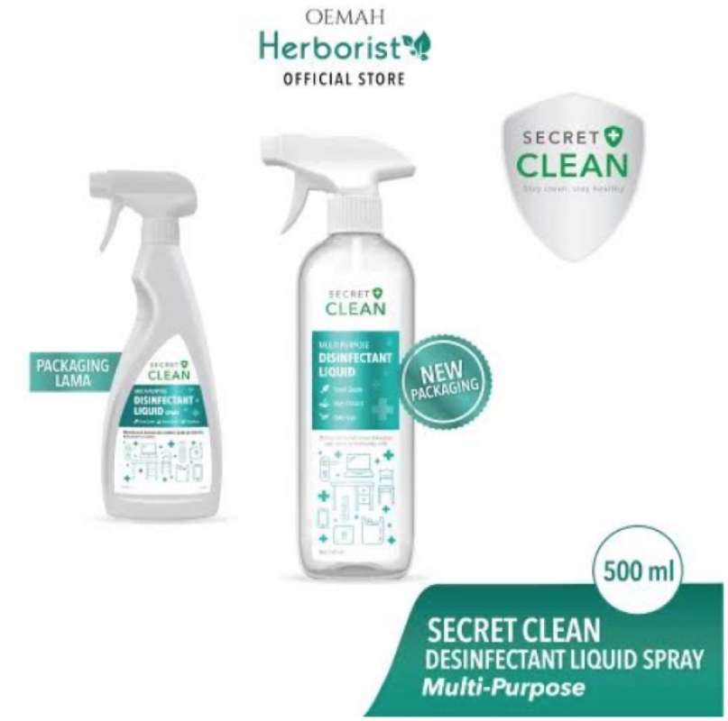 Jual SECRET CLEAN DISINFECTANT SPRAY FOOD GRADE 500 ML di Seller W MART