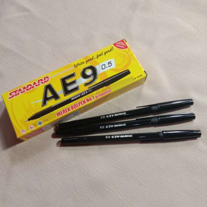 Jual Pulpen Standard AE7 Hitam | Pulpen Tulis | Pulpen Belajar ...