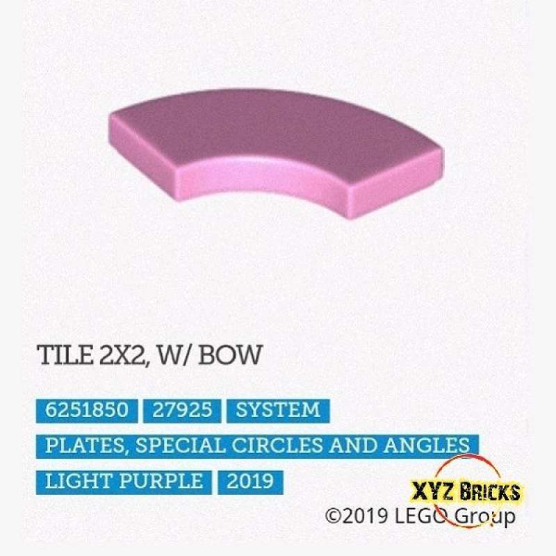 Promo LEGO Parts 6251850 - Tile 2x2 With Bow Light Purple - Pink Diskon ...
