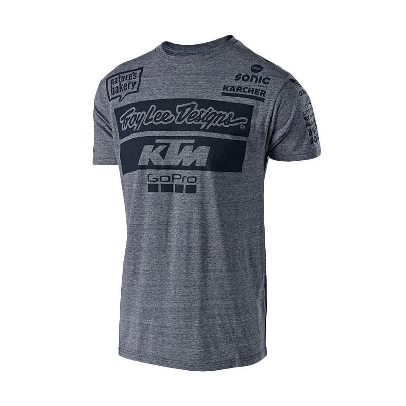 Jual Troy Lee Design TLD KTM Team Tee VTG Gray Snow T-Shirt Kaos Pria ...