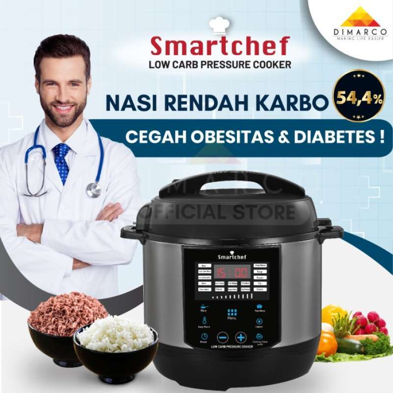 Jual Smart Chef Rice cooker rendah gula untuk diet diabetes kegemukan