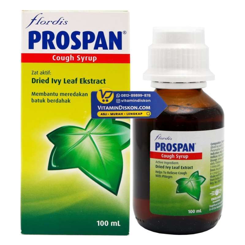 Jual PROSPAN COUGH SYRUP BPOM 100 ML OBAT BATUK SYRUP HERBAL di Seller