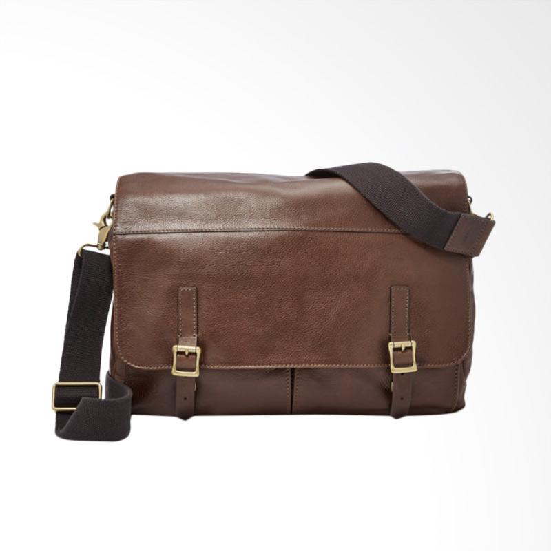 Jual Fossil Defender Messenger Brown for Laptop Tas Pria Coklat