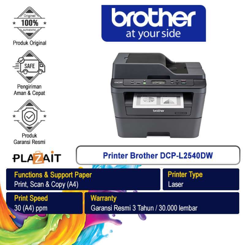 Jual Printer Brother DCP-L2540DW Laser Mono Multifunction- 100% ...