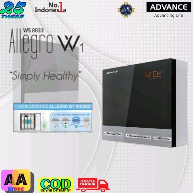 Jual REVERSE OSMOSIS ATAU SARINGAN AIR MINUM ADVANCE ALLEGRO W1 di