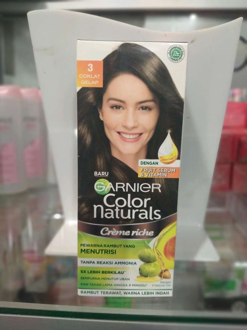Jual Garnier Color Natural Hair Color 3 Coklat Gelap Coklat Gelap di