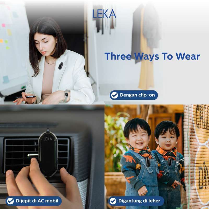 Promo LEKA AP7212 Mini Necklace Kalung Pembunuh Bakteri Jamur Virus