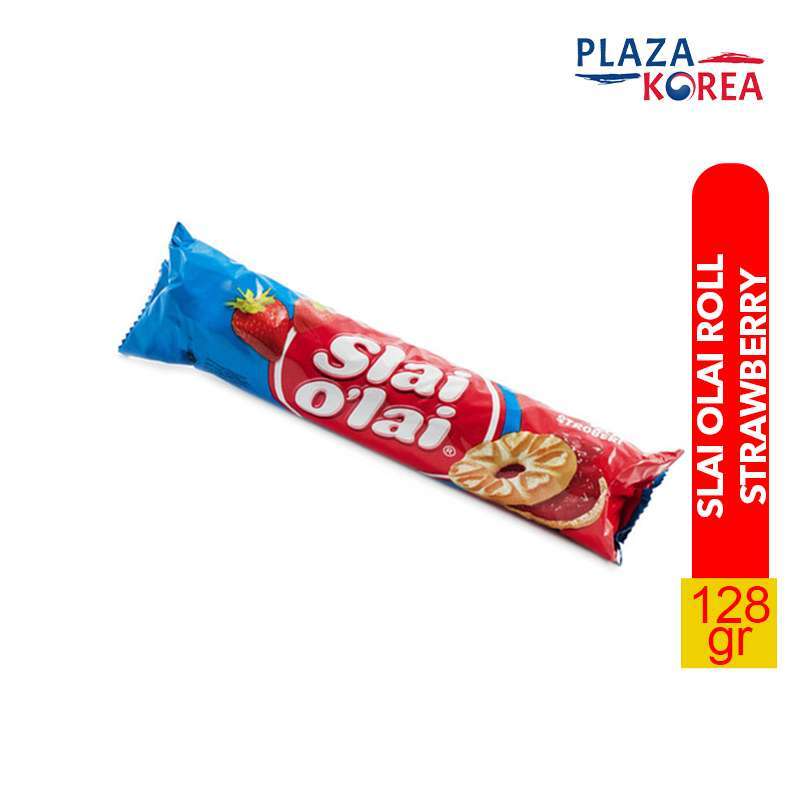 Jual ROMA SLAI O'LAI ROLL 128GR (STRAWBERRY) - SNACK BISKUIT SUSU ...