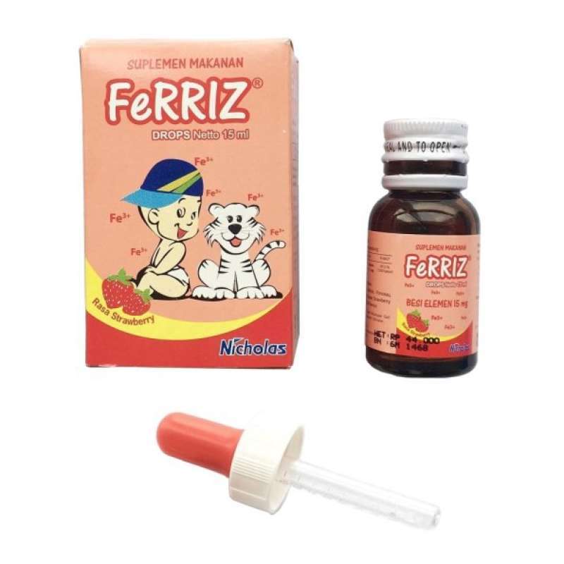 Jual FERRIZ DROP BTL 15 ML suplemen anemia di Seller mahabaratastore ...