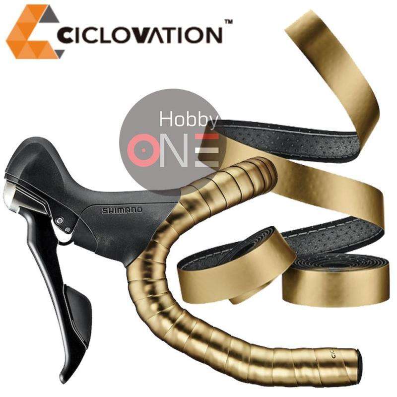 Jual CICLOVATION Advanced Bar Tape With Leather Touch VAPOR METALLIC