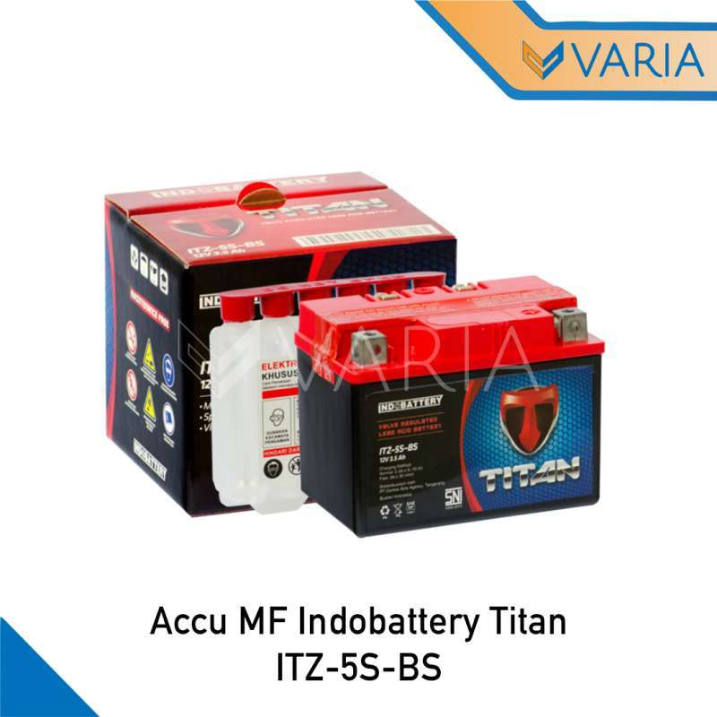 Jual Accu / Aki Kering Mf Indoparts Indobattery Titan Itz5s Baterai