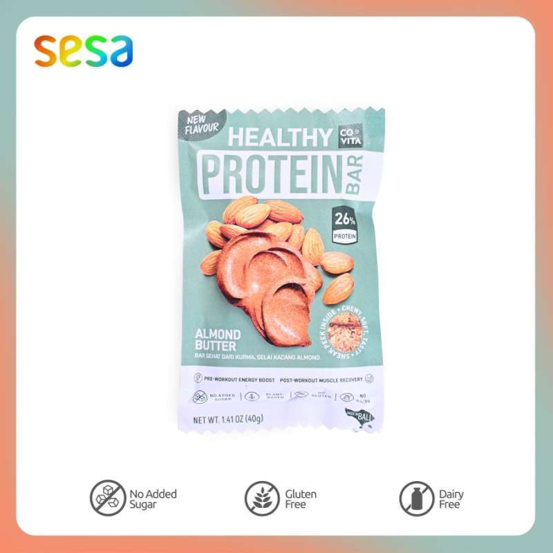 Jual Covita Healthy Protein Bar Almond Butter 40 G Di Seller Sesa
