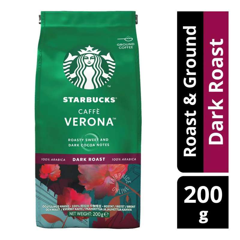 Jual Starbucks Roasted Ground Coffee Caffe Verona Dark Roast 200g Di