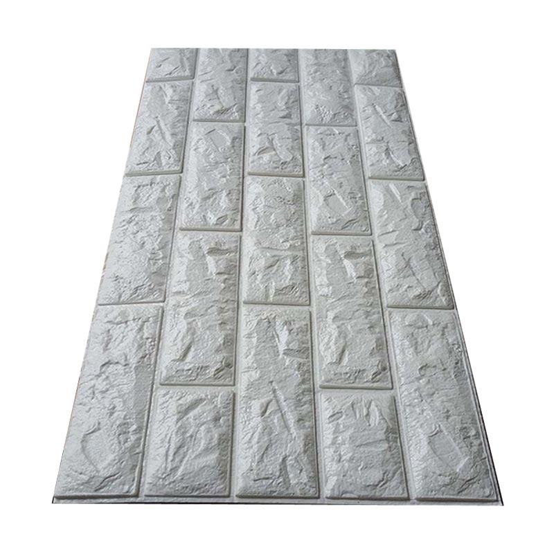 Jual REGAL PE Foam 3D Emboss Brick Motif Bata Wallpaper