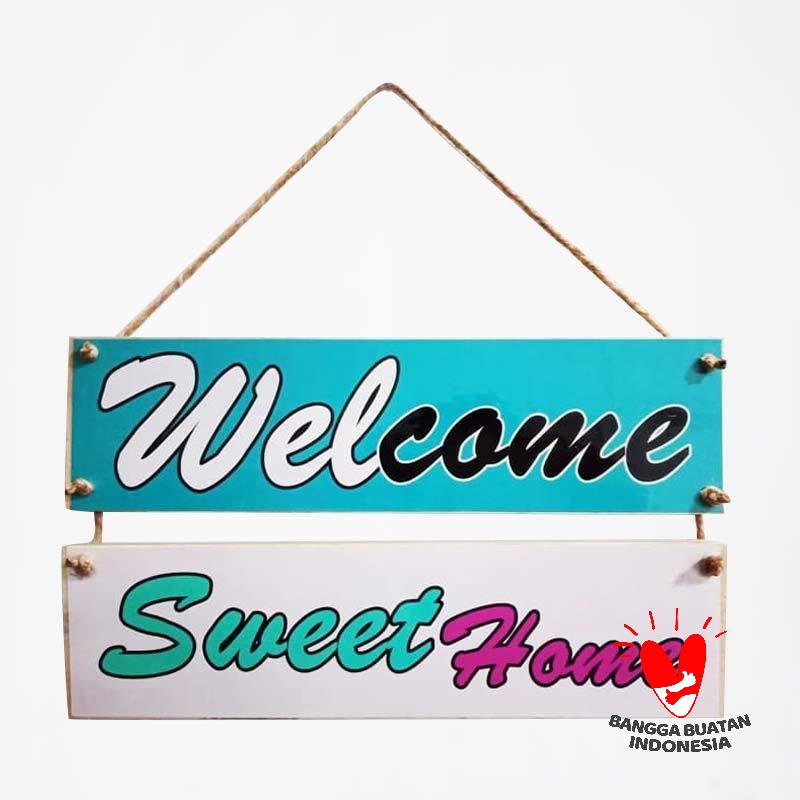 Jual Barangunik Welcome Sweet Home Hiasan Dinding Murah