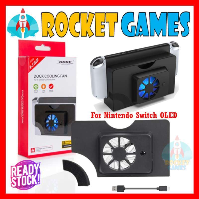 Promo Rocket Games DOBE Dock Cooling Fan Nintendo Switch OLED TNS