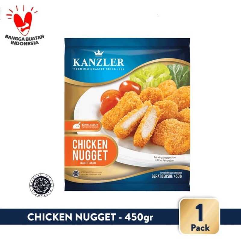 Promo CHICKEN NUGGET PREMIUM KANZLER 450gr NAGET AYAM HALAL Diskon 30