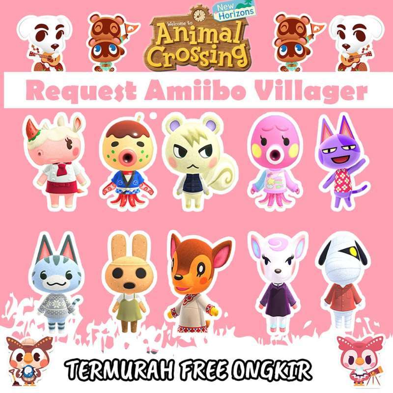 Jual VILLAGER Animal Crossing New Horizons ACNH Bells DIY Items Marshal Marina Amiibo Card di