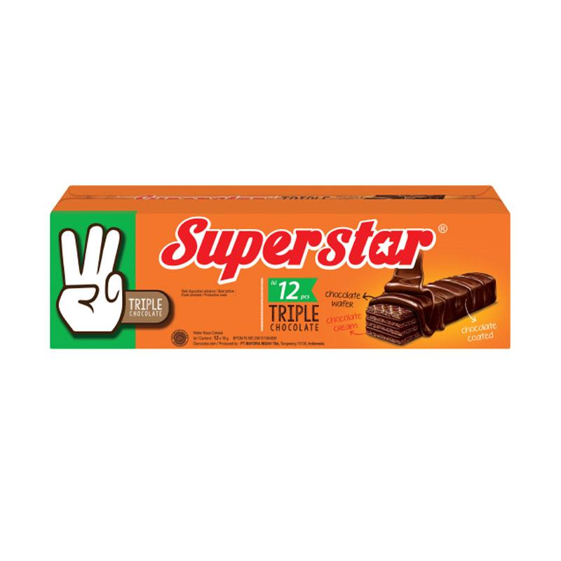 Promo Superstar Triple Chocolate Wafer [216 G/ Box] Diskon 19% Di ...