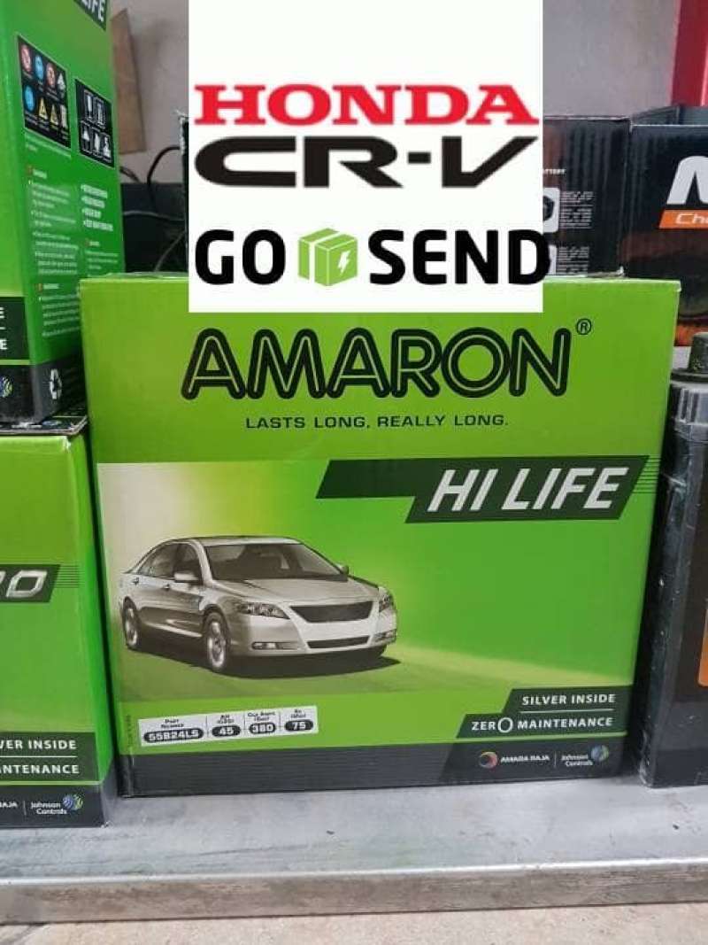 Jual aki kering mobil cr-v ns60 ls amaron hi life tipe tertinggi di