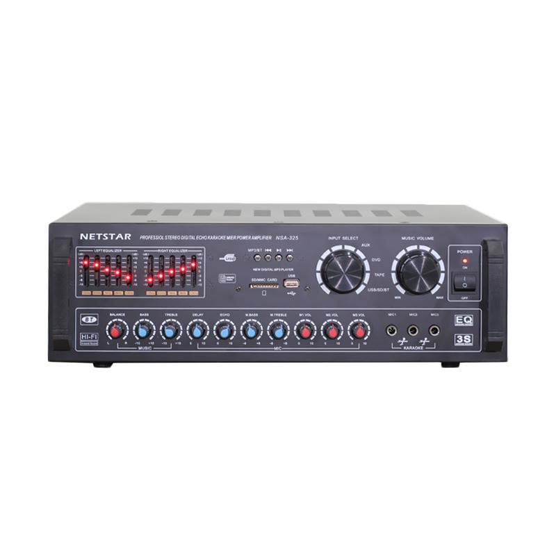 Jual Netstar NSA-325 Power Amplifier - Black [Bluetooth