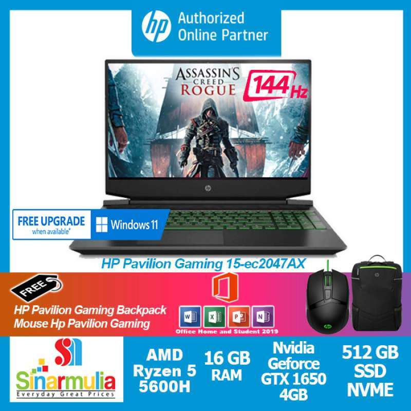 HP Pavilion Gaming 15-ec2143nf, PC Portable Gamer Pas Cher Avec Rtx 3050 Chez E Leclerc