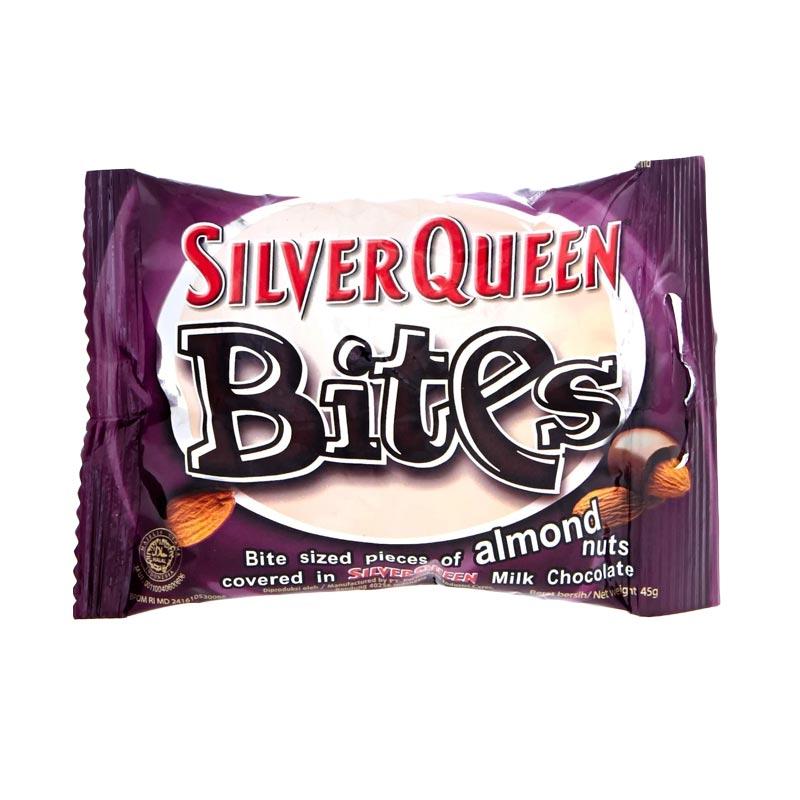 Jual SilverQueen Bites Almond Coklat [45 g] Online