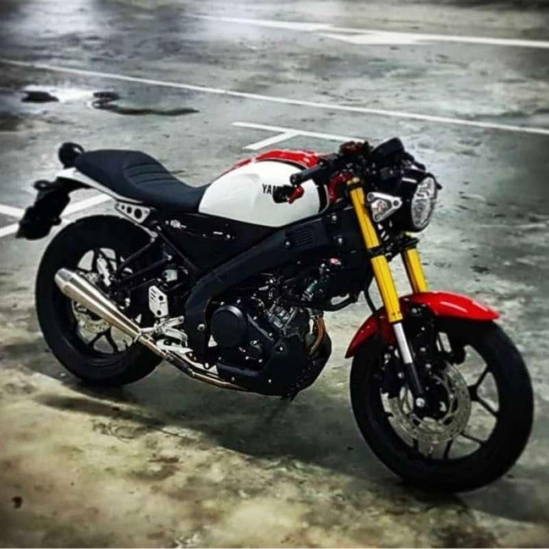Promo jok motor yamaha XSR 155 caferacer hornet slim - Hitam Diskon 1%