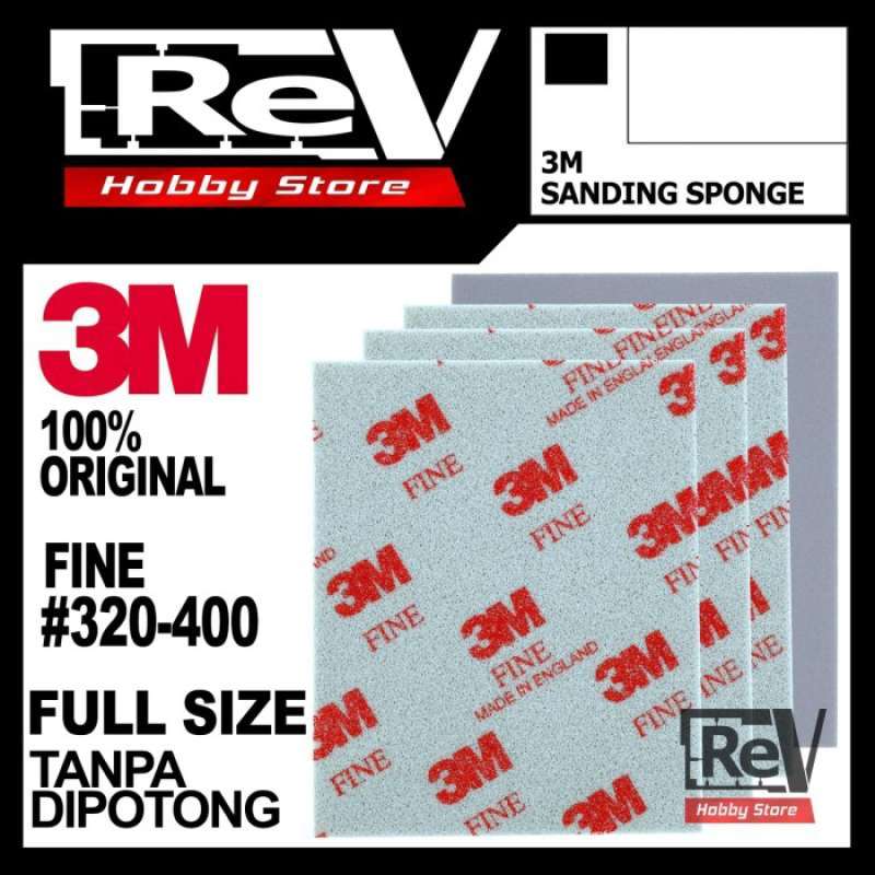 Jual SANDING SPONGE 3M FINE AMPLAS MODEL KIT GUNDAM MILITARY di Seller