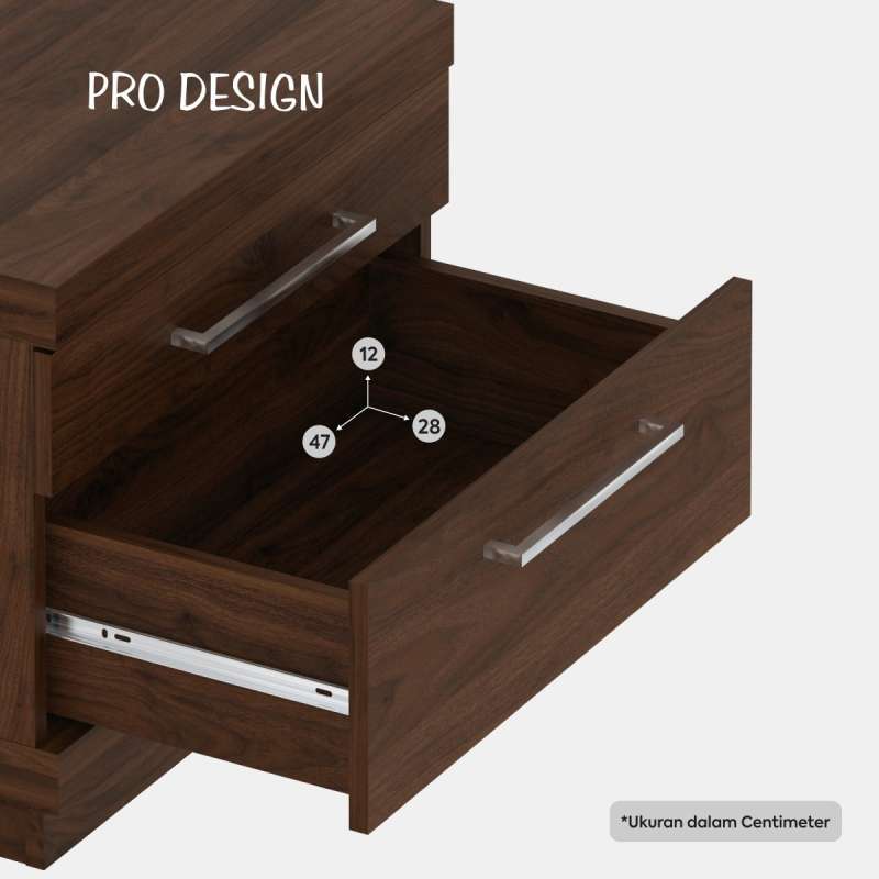 Table Patron Jual Pro Design Patron Bedside Tables - Brown Walnut Di Seller Pro ...