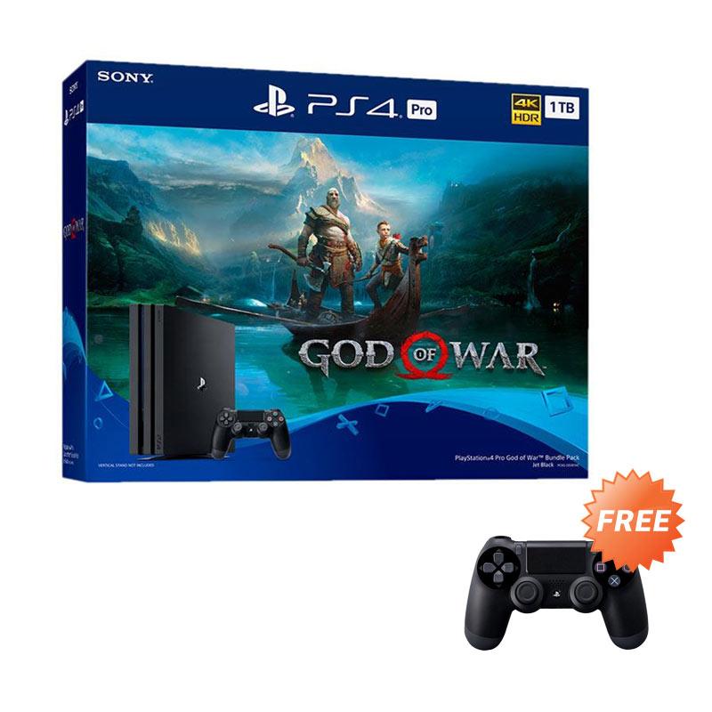 Jual SONY PS4 Pro CUH 7106B Console Game & God Of War DVD Game [Set