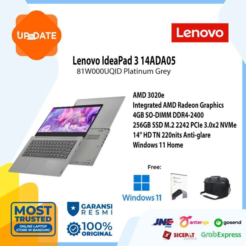 Jual Lenovo Ideapad 3 14ada05 - Uqid - Laptop - [amd 3020e / 4gb ...