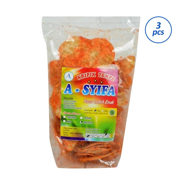 Jual A-syifa Keripik Tempe Balado [3 Pack/ @150 G] Terbaru September