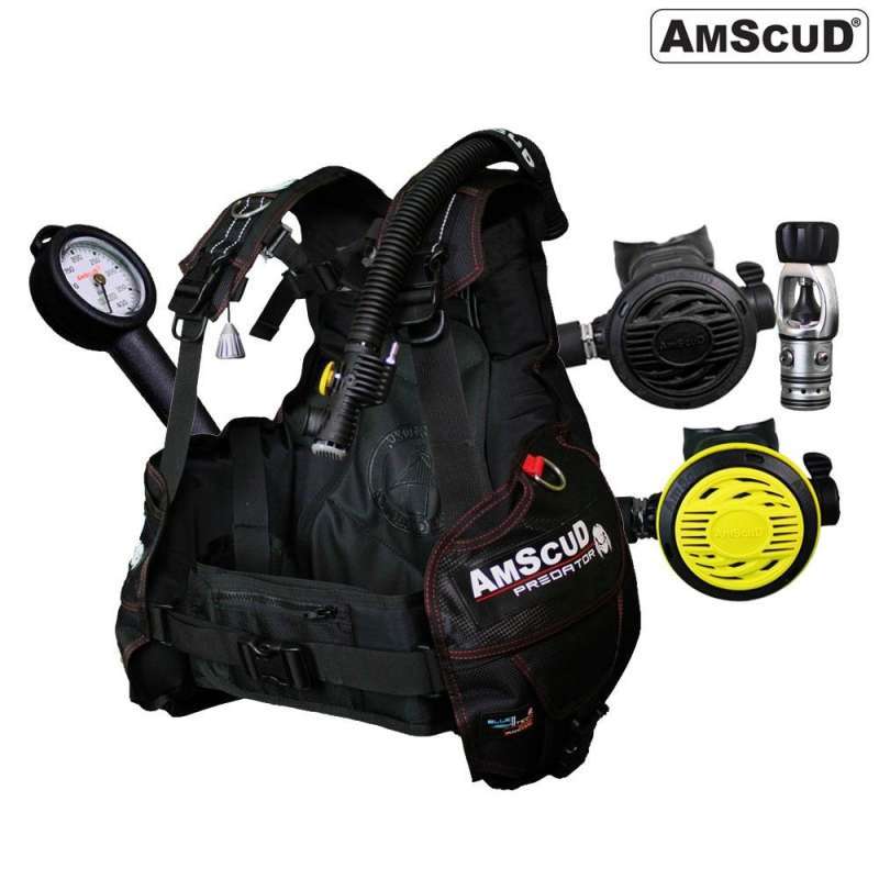 Jual Paket Scuba AmScuD PREDATOR Evo / BCD AmScuD Predator / Peralatan Selam / Alat Selam Scuba