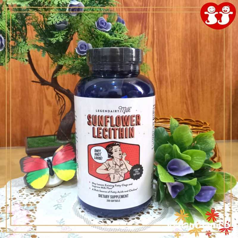Jual REPACK 10 TAB Legendairy Milk Sunflower Lecithin 200sgl ASI BOOSTER 1200mg 200tab di