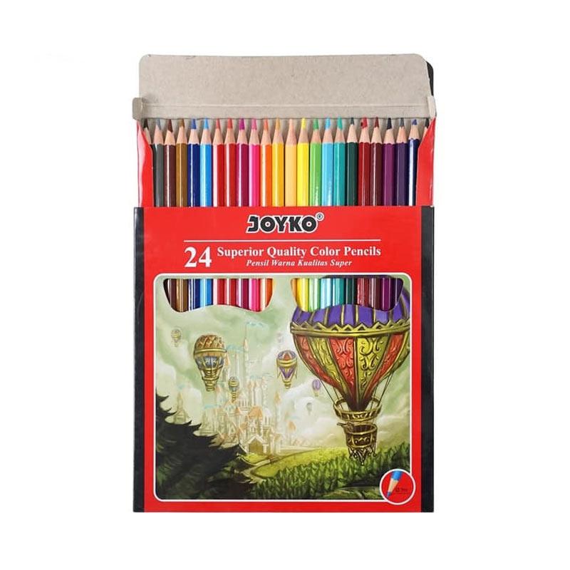 âˆš Joyko Cp-101 Pensil Warna [24 Warna] Terbaru Agustus 2021 harga murah
