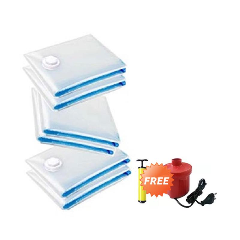 Promo Sinyo's Vacuum Storage Bag Set + Free Electric Air Pump Diskon 24